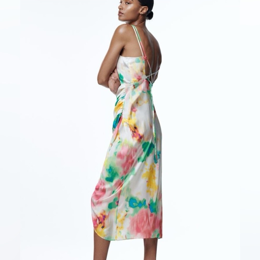 Colorful Watercolor Maxi Dress - Picture 5 of 12